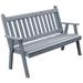 Kunkle Holdings LLC Pine 6 Traditional English Garden Bench Gray Stain