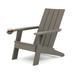 COBANA Adirondack Chair Patio Resin Chairs with Cup Holder for Outdoor Indoor Firepit Garden Backyard Deck Poolside