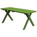 Kunkle Holdings LLC Pine 6 Cross-Leg Picnic Table Lime Green