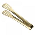 304 Stainless Steel Steak Tongs Clamps Pizza Food Clip for Grill Bread Hamburger BBQ Steak Pizza Pies SHORT Gold