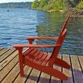 highwood ELK OUTDOORS Essential Eco-Friendly Adirondack Chair Rustic Red