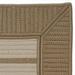 14 x 18 Tan and Beige All Purpose Handcrafted Reversible Rectangular Outdoor Area Throw Rug