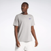 Men's Reebok Basketball Court Top T-Shirt in Grey