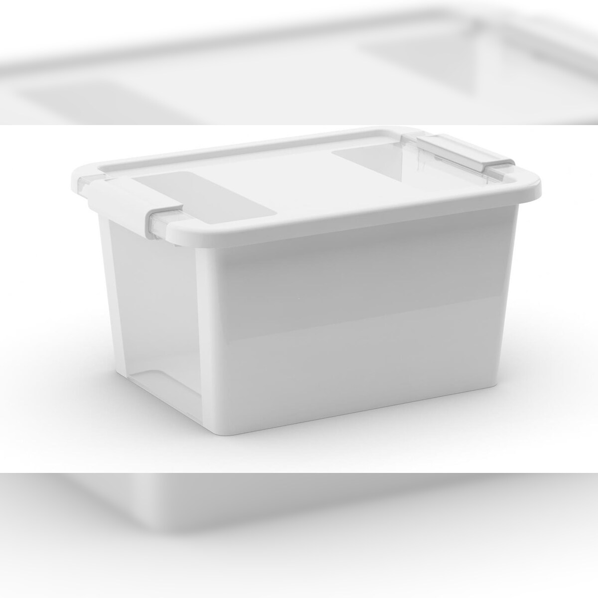 PROREGAL Mega Deal 5x Mehrzweck Aufbewahrungsbehälter STORAGE mit Deckel, HxBxT 26x36,5x19cm, 11 Liter, Weiß, Behälter, Box, Aufbewahrungsbehälter Image