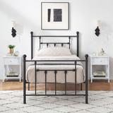 Javlergo 3-Piece Bedroom Sets with Metal Platform Bed Frame and Nightstand Set of 2