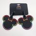 Disney Other | Disney Pride Collection Bag Tags Set Of 2 Heavy Duty Mickey Mouse Shape Rubber | Color: Black | Size: Os