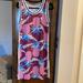 Adidas Dresses | Adidas Pineapple Polka Dot Tank Dress, Medium, Excellent Plus | Color: Black/Pink | Size: M