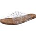 Jessica Simpson Shoes | Jessica Simpson Tislie Slip On Double Cross Strap Slide Sandals - New - Nib | Color: Brown/Silver | Size: Various