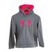 Under Armour Shirts & Tops | 3/$25 Youth Under Armour Loose Fit Hoodie | Color: Gray/Pink | Size: Lg