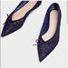 Zara Shoes | Navy Blue Ballet Flats | Color: Blue | Size: 40