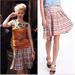 Anthropologie Skirts | Anthropologie Maeve 4 Imprecise Striped Full Skirt | Color: Blue/Orange | Size: 4