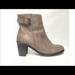 Anthropologie Shoes | Distressed New Ankle Boots/Booties Size 7 | Color: Tan | Size: 7