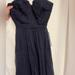 J. Crew Dresses | J Crew Size 00 Dress Navy Blue Strapless Tulle Pleated Cocktail Occasion New | Color: Blue | Size: 00