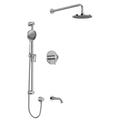 House of Rohl Edge 3 Function System w/ Integrated Volume Control Featuring Rain Showerhead | 2.25 H x 8 W in | Wayfair EDGE-TEDTM47C-KIT