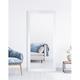 Everly Quinn Wide Mirror, Glass in White | 78 H x 33 W x 0.75 D in | Wayfair 933C419B0FC84602AA87B97E60DF2A8B