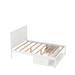 Red Barrel Studio® Full Low Profile Storage Platform Bed Wood in White | 46.5 H x 57.5 W x 77.8 D in | Wayfair 68E68E0A495848BC9909CB537CC15637