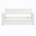 Red Barrel Studio® Twin Daybed w/ Trundle Wood in White | 43 H x 42 W x 80.5 D in | Wayfair 80C0EBFC49C64DF6A1B3A3DCA8855486
