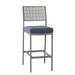 Woodard New Century 30.75" Patio Bar Stool w/ Cushion in Gray | 46.75 H x 19 W x 23.75 D in | Wayfair 930068ST-72-06N