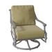 Woodard Delphi Outdoor Rocking Chair in Gray/Brown | 33.5 H x 27.25 W x 31 D in | Wayfair 850677-72-08Y