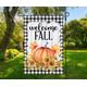 Welcome Fall Garden Flag, 12x18 Autumn Yard Pumpkin Decor, Single Double Sided Flag, Custom Flag For Autumn, Happy Harvest