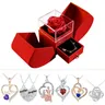 Léon's Day Jewelry Pendant Necklace /w Regina Forever Rose Gift Box Mother's Day Necklace Jewelry