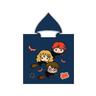 Aymax - Poncho avec capuche - Harry Potter - Harry, Hermione et Ron - Bleu