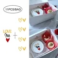 Décoration de gâteau en acrylique romantique amour coeur plus proche décoration de la