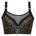 Soutien-gorge en dentelle florale pour femmes brassière sexy bonnet D push-up bralette luxe