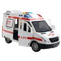 TITOUMI Toy Car 1:32 Inertial Drive Crash Resistant Simulated Hospital Rescue Ambulance/Fire Truck/Fire Truck/Ambulance/Police Vehicle Model Toy for Children Toy Car