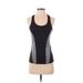 Calvin Klein Performance Active Tank Top: Black Color Block Activewear - Women's Size X-Small