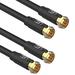 Coaxial Cable 25ft (2 Pack) - Triple Shielded RG6 Coax TV Cable Cord in-Wall Rated Gold Plated Connectors Digital Audio