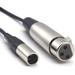 Mini -XLR Male to XLR Female Plug Cable for Blackmagic Pocket 4K Camera Video Assist 4K Mini XLR 3