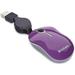 Wired Optical Computer Mini USB-A Mouse - Plug & Play Corded Travel Mouse â€“ Purple 98617