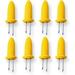 Barbecue corn skewer|stainless steel barbecue skewer|corn cob holder|corn clip fork|grilling tools|(yellow)(8pcs)