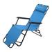 Patio Lounge Chair Chaise Bed Adjustable Lawn Garden Beach Reclining Positions Chair