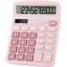 Office Desktop Calculator 12-Digit Basic Standard Calculator with Large LCD Display Dual Power Solar Handheld Desktop Calculator for Office School Home Business