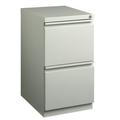 Hirsh Pro 20 Deep Mobile Pedestal File Cabinet 2 Drawer File-File Letter Width Gray