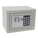 170*230*170mm Safes Electronic Digital Safe Box Security Box Keypad and Key Lock Light Gray