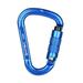 25KN Safety Auto Master Lock Carabiner Outdoor Rock Climbing Buckle (Blue)