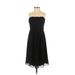 White House Black Market Casual Dress - A-Line: Black Print Dresses - Women's Size 0