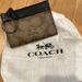 Coach Bags | Coach Key Chain Id/Cc/Cash Holder. Zip Top. Brown Canvas/Gold Hardware/Dustbag | Color: Brown/Gold | Size: 3” X 4” Approx