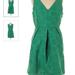 J. Crew Dresses | J Crew Sacual Dress Emerald Green V Neck Size 4 | Color: Green | Size: 4