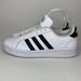 Adidas Shoes | Adidas "Grand Court" Cloudfoam Comfort Sneaker Shoe, Black White, Women's Size 5 | Color: Black/White | Size: 5