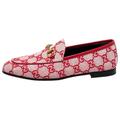 Gucci Shoes | Gucci Red Gg Canvas Jordan Loafer | Color: Red | Size: 8.5