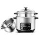 oUyOo Rice Cookers, (2-6L) Portable Rice Cooker Stainless Steel Inner Pot with Steamer, Warm Functions, for 1-11 People,3L