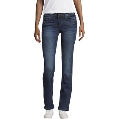 Straight-Jeans TOM TAILOR "Alexa Straight", Damen, Gr. 29, Länge 34, blau (mid stone wash), Denim/Jeans, Obermaterial: 98% Baumwolle, 2% Elasthan, unifarben, casual, gerade lang, Jeans, in 5-Pocket-Form Image