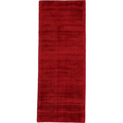 Teppich CARPETFINE "Ava Viskoseteppich", rot, B:80cm H:13mm L:400cm, Viskose, Teppiche, Seidenoptik, leichter Glanz, auch als Läufer erhältlich Image