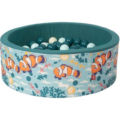 Bällebad KNORRTOYS "Soft, Clownfish", bunt (clownfish), Bällebäder, KinderH:33cm Ø:82cm, Baumwollstoff, Schaumstoff, inklusive 150 Bälle; Made in Europe, H:33cm Ø:82cm