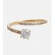 Ileana Makri Grass Seed 18kt yellow gold ring with diamonds