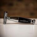 Edwin Jagger Double Edge Razor - Ebony/Chrome Plated